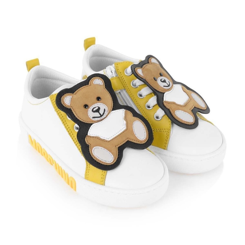 Moschino Toddler Teddy Leather Sneakers